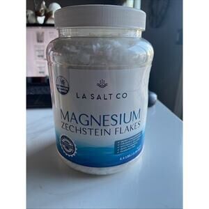 La Salt Co Magnesium Zechstein Flakes 100% Pure ANCIENT 4.4 LBS Destress Sealed